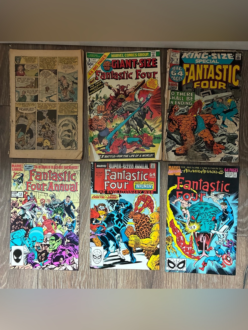 Marvel Comics Fantastic Four Comic Book Lot w/ Giant-Size & Annual Issues